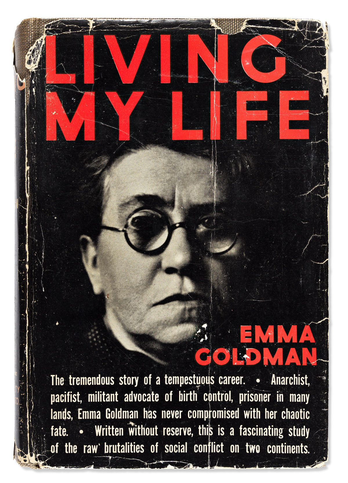 Goldman, Emma (1869-1940) Living My Life, Signed and Dated Single Volume Edition.